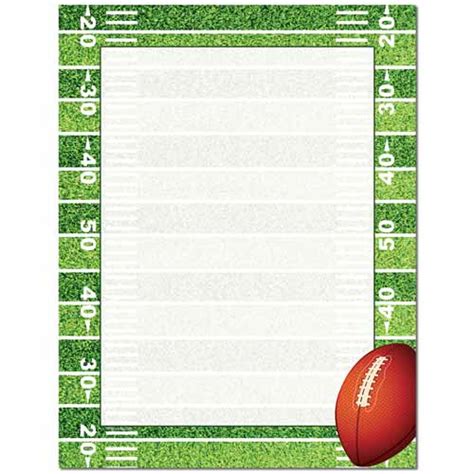 Football Stationery Paper Football Party Invitations