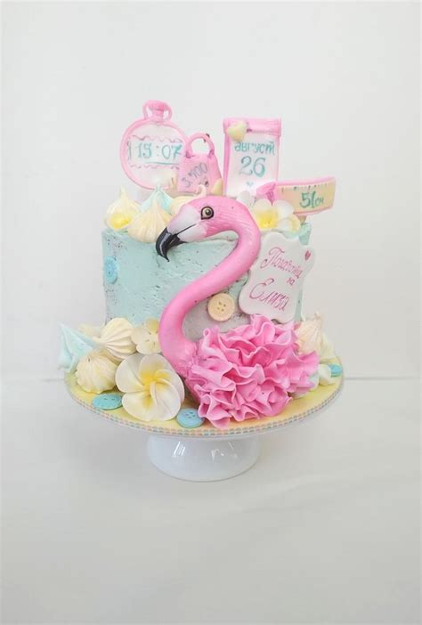 Flamingo Decorated Cake By Tanya Shengarova Cakesdecor