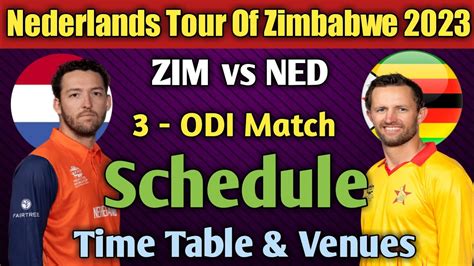 Nederlands Tour Of Zimbabwe Full Schedule Nederlands Tour Of