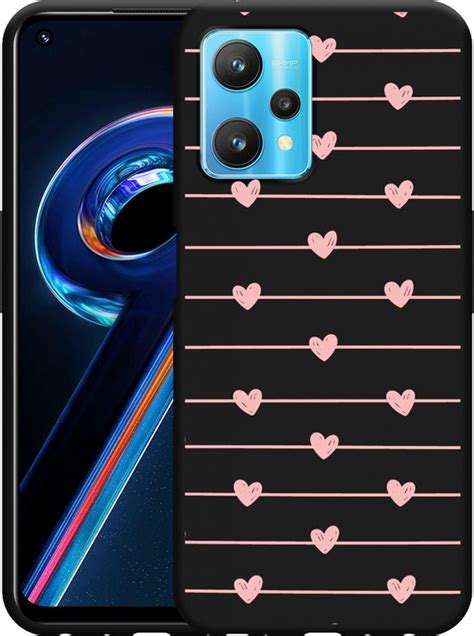 Realme 9 Pro Hoesje Zwart Pink Love Designed By Cazy Bol