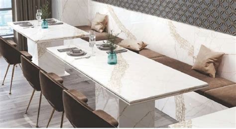 White Polished Signature AGL Quartz Slab For Counter Top Thickness