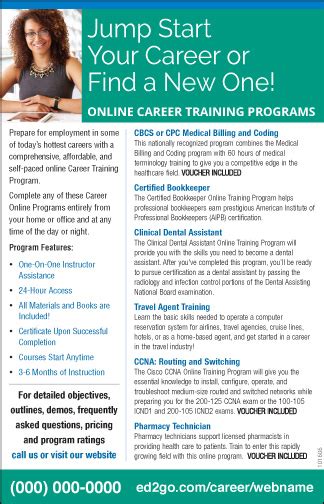 Ad Online Advanced Career Training