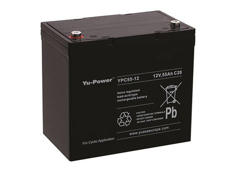 YUASA Plomb Etanche YPC55 12 Applications Cycliques 12V 55Ah Nord