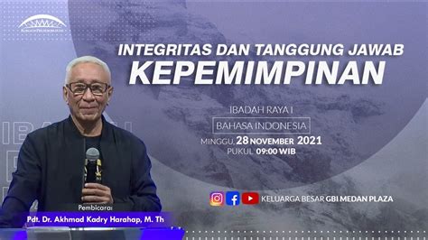 Ibadah Raya Bhs Indonesia Pdt Dr Akhmad Kadry Harahap M Th 28