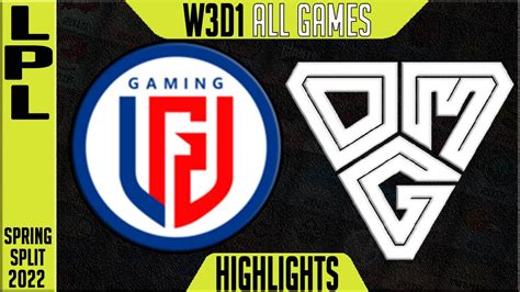 Lgd Vs Omg Highlights All Games Lpl Spring W D Lgd Gaming Vs