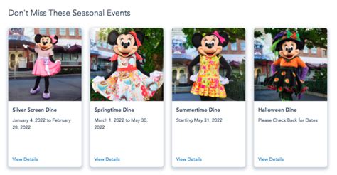 Full List Seasonal Dining Hollywood And Vine Dates In Disney World