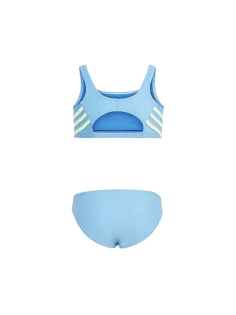 Adidas Mädchen Bikini Sportswear 3 Streifen Hellblau