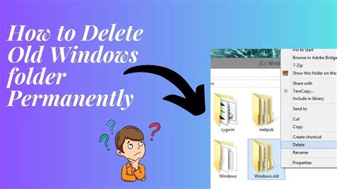 How To Delete Old Windows Folder Free Up Space Easiest Way In