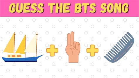 Guess The BTS Song By Emoji Guess Song By Emoji YouTube