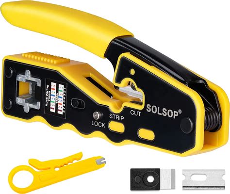 Solsop RJ45 Pass Through Ethernet Crimp Tool For Sri Lanka Ubuy