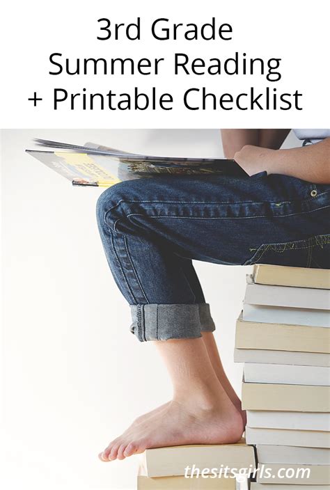 3rd Grade Books 3rd Grade Summer Reading Printable Checklist