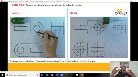 Linhas De Simetria Desenho Técnico REVOEDUCA