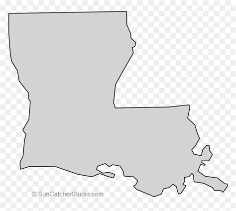 Louisiana Clipart State Louisiana State Transparent Silhouette Hd