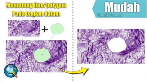 Belajar ArcGIS Cara Memotong Line Polygon Pada Bagian Dalam Erase