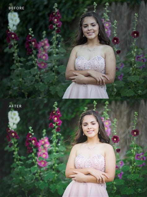 Before And After Using Color Luxe Workflow Collection From Pretty