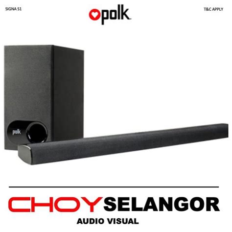 Polk Audio Signa S1 Universal Tv Sound Bar Lazada