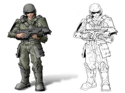 Unsc Marine Combat Evolved Unsc Halo Character Art