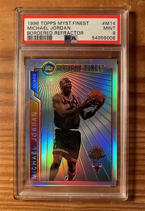 Topps Mystery Finest Michael Jordan M Bordered Refractor Psa