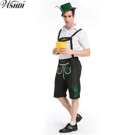 3 Pcs Hot German Beer Man Costumes Adult Octoberfest Bavarian