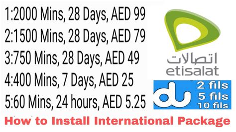 How To Install International Package Du And Etisalat Sim Pakistan Call