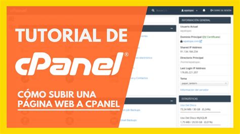 C Mo Subir Una P Gina Web A Cpanel Tutorial En Espa Ol Youtube