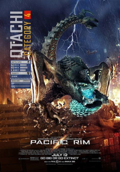 Pacific Rim Nuevos Posters Con El Kaiju Otachi Y El Jaeger Gipsy