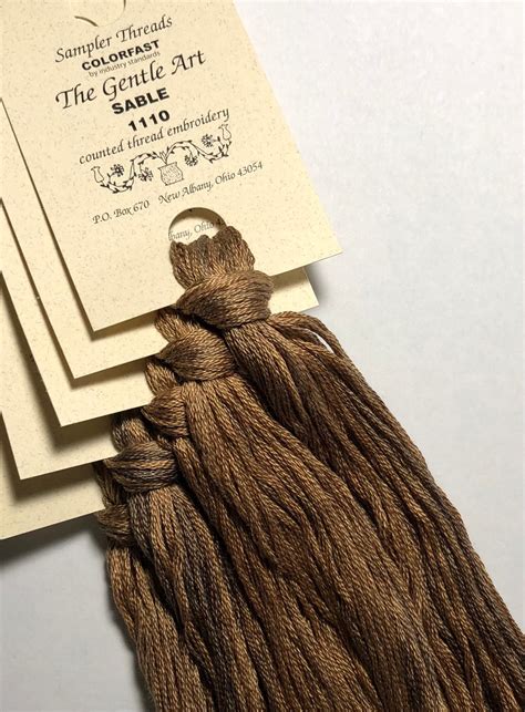 Gentle Art Simply Shaker Threads Sable 1110 10 YARD Skein