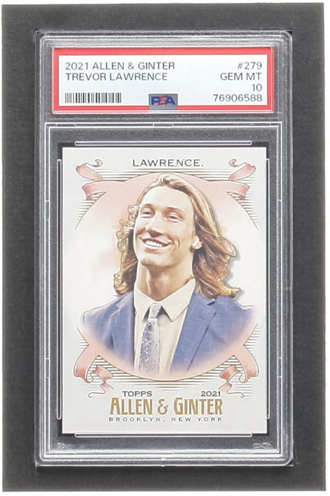 Trevor Lawrence 2021 Topps Allen And Ginter 279 RC PSA 10 Pristine