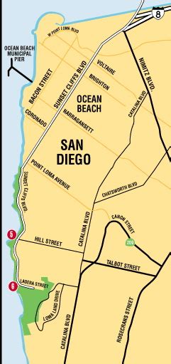 Sunset Cliffs San Diego Map - Daisie Corrianne