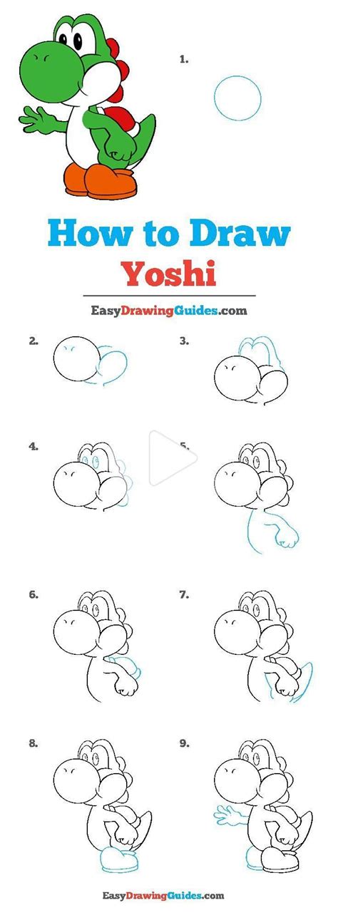 Comment Dessiner Yoshi Yoshi Drawing Drawing Tutorial Easy Drawing