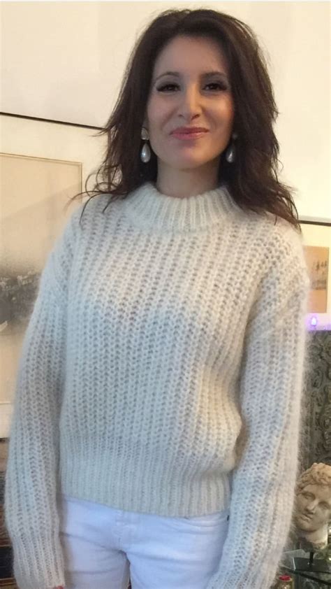 Lover Of Angora And Mohair Worn By Women Fuzzy Sweater Dress