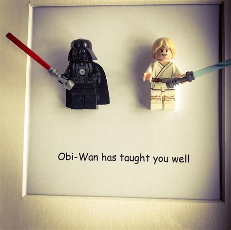 Star Wars Darth Vader and Luke Skywalker Mini Figure Quote - Etsy