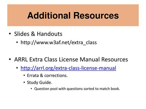 PPT Amateur Extra License Class PowerPoint Presentation Free