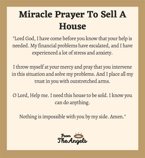 Miracle Prayers For St Joseph To Sell A House Urgent Buying