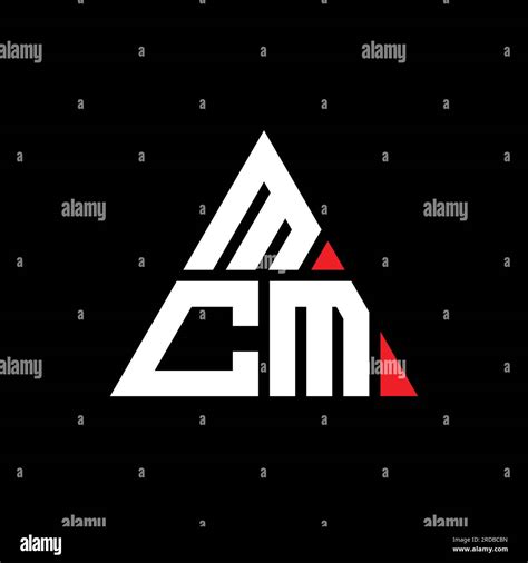 Mcm Triangle Letter Logo Design With Triangle Shape Mcm Triangle Logo