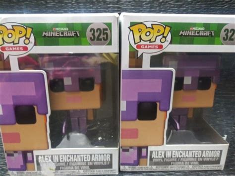 Funko Pop Minecraft Alex Steve In Enchanted Armor Exclusives Funko