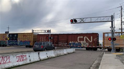 Up Manifest Freight Train South E Morada Lane Railroad Crossing