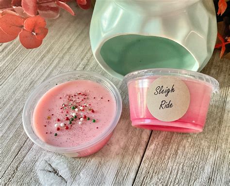 Sleigh Ride 2 Oz Wax Melt Shot Cup Soy Wax Melt Tart Wax Etsy