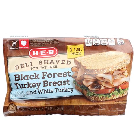 H E B Deli Shaved Black Forest Turkey Lunch Meat Shop Meat At H E B