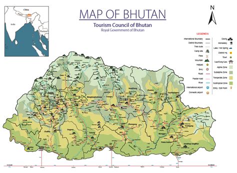 Maps Of Bhutan Collection Of Maps Of Bhutan Asia Mapsland Maps Images