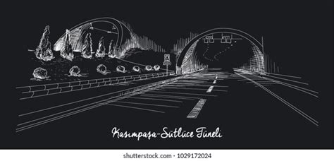 Tunnel Road Sketch Images Stock Photos Vectors Shutterstock