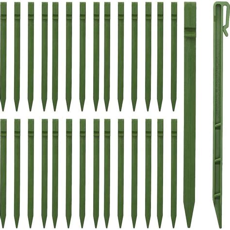 Lot De 30 Piquets D Ancrage De Jardin En Plastique Robuste Piquets D