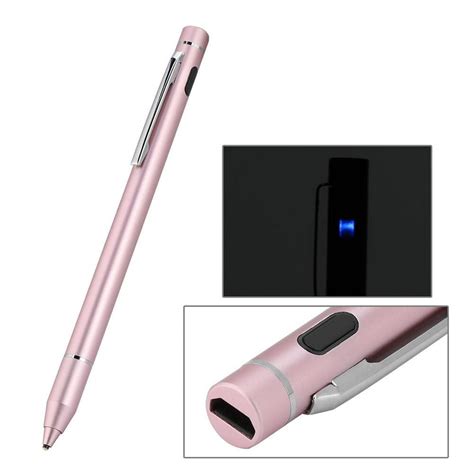 Tebru Stylus Penpink Active Capacitive Pen Mobile Phone Tablet Fine Tip Touch Screen Stylus