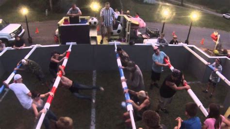 Human Foosball Tournament Youtube