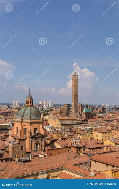 Panorama Of Bologna Emilia Romagna Italy Stock Photo Image Of Roofs