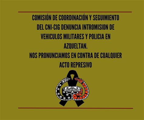 Comisi N De Coordinaci N Y Seguimiento Del Cni Cig Denuncia Intromisi N