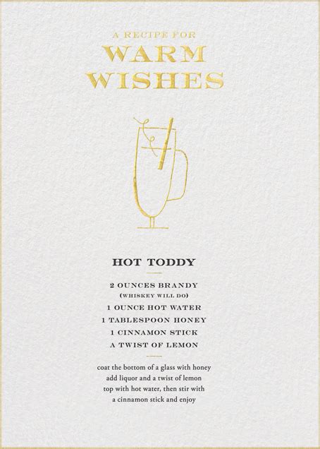 Hot Toddy Recipe All Cards By Paperless Post