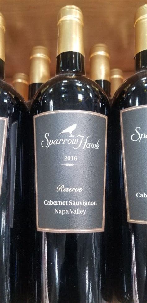 Sparrow Hawk Cabernet Sauvignon Reserve Usa California Napa