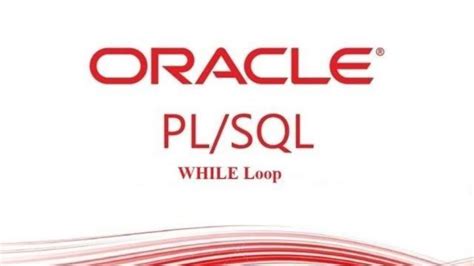 Pl Sql Tutorial Pl Sql While Loop In Oracle Database Youtube