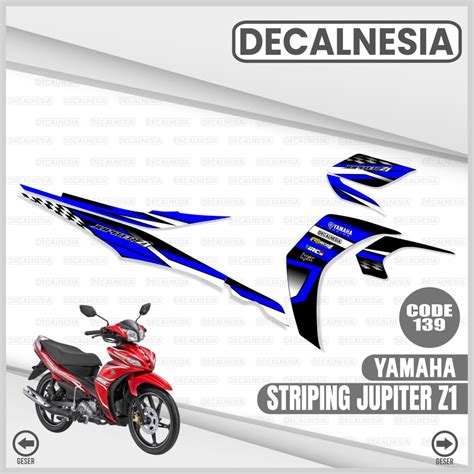 Jual Stiker Striping Jupiter Z1 Semi Full Variasi Sticker Motor Yamaha